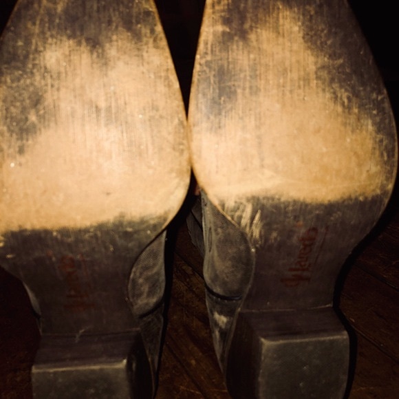 Laredo Leather boots with Leopard inlay. Size 9. - Picture 5 of 7